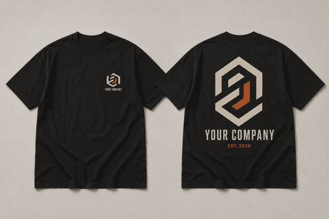 Example decorated shirt proof in a customer approval